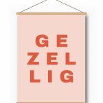 Textielposter – Losse Letters