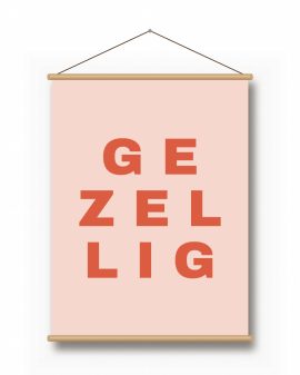Textielposter – Losse Letters - gepersonaliseerde textielposter van Printcandy