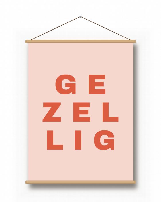 Textielposter – Losse Letters - gepersonaliseerde textielposter van Printcandy