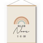 Textielposter – Naam in Boog