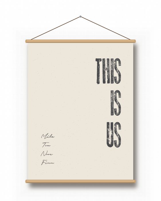 Textielposter – Ons Gezin Textielposter – Ons Gezin - Printcandy