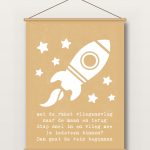 Textielposter – Raket