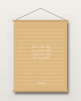 Textielposter – Songtext - Printcandy