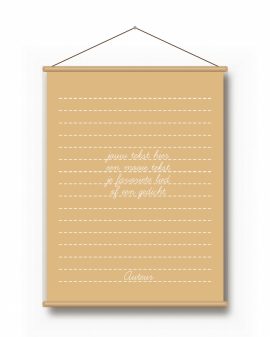 Textielposter – Songtext Textielposter – Songtext - Printcandy
