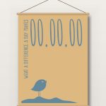 Textielposter – Special Dates Birds