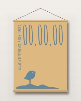 Textielposter – Special Dates Birds - Printcandy