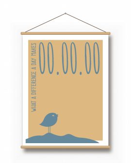 Textielposter – Special Dates Birds - Printcandy