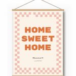 Textielposter – Speels Dambord