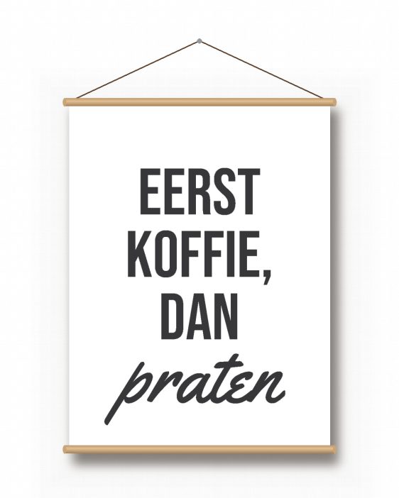 Textielposter – Strak & Sierlijk - gepersonaliseerde textielposter van Printcandy