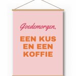 Textielposter – Twee Kleuren