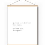 Textielposter – Typemachine