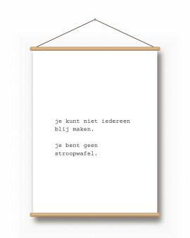 Textielposter – Typemachine - gepersonaliseerde textielposter van Printcandy