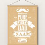 Textielposter – Vaderdag - Superdad
