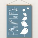 Textielposter – We Are Family - Voor Gezinsuitbreiding