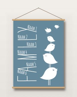 Textielposter – We Are Family - Voor Gezinsuitbreiding - Printcandy
