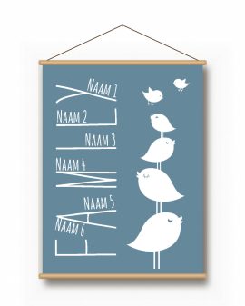 Textielposter – We Are Family - Voor Gezinsuitbreiding - Printcandy