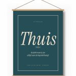 Textielposter – Woord met Uitspraak