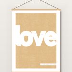 Textielposter – Woord - Typografisch