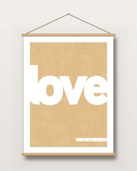 Textielposter – Woord - Typografisch - Printcandy