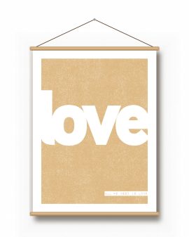 Textielposter – Woord - Typografisch - Printcandy